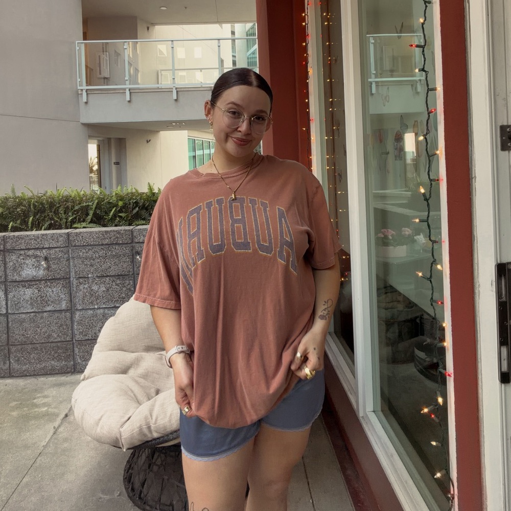 Comfort Colors Auburn Dusty Burnt orange Crewneck Tee